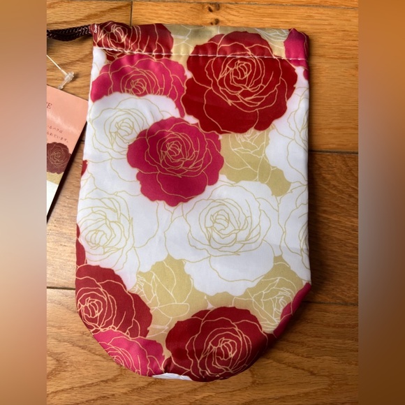 NWT Kotohana From Japan Floral Multicolor Drawstring Pouch - Picture 2 of 7
